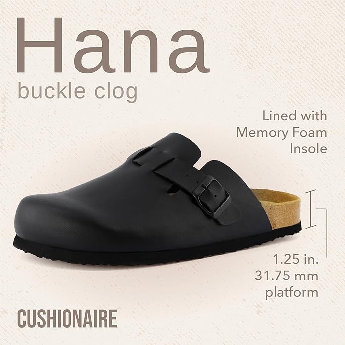CUSHIONAIRE Hana Vegan Suede Clogs
