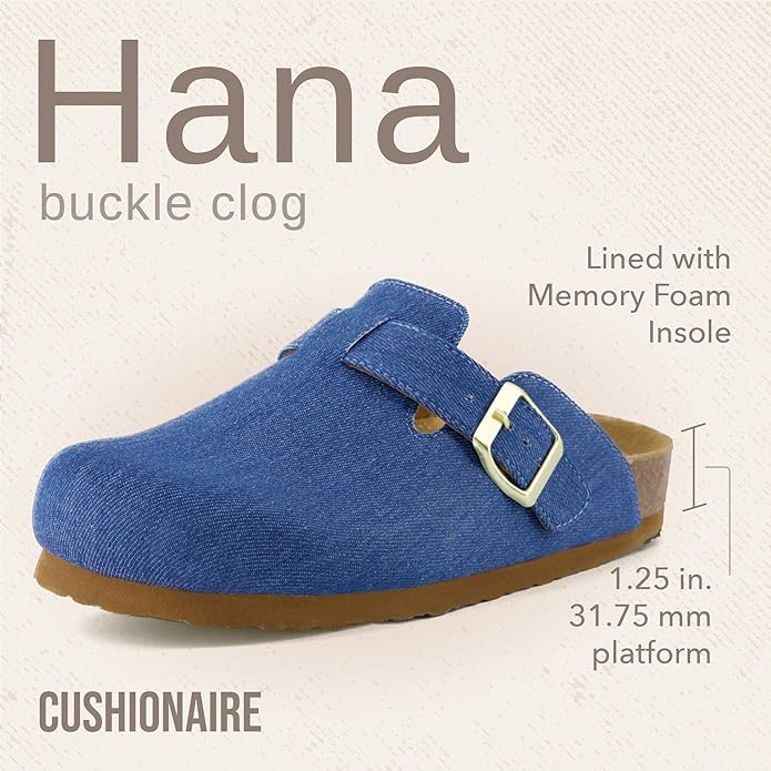 CUSHIONAIRE Hana Vegan Suede Clogs